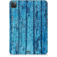 B2Ctelecom iPad Pro 11 (2024) Silicone Tablet Hoes Wood Blue