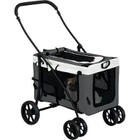 PawHut - Hondenbuggy - inklapbaar - afneembare mand - met ritssluiting