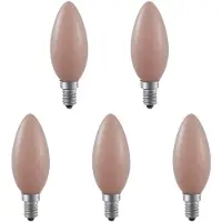 SPL E14 LED Lamp 4.5W Dimbaar - Flame - Extra Warm Wit - 1900K - LED Filament Kaars C35 - Vervangt 25W - 5 Stuks