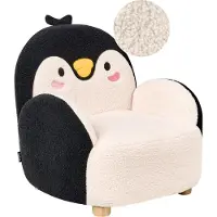 Beliani FYN - Kinderfauteuil - Zwart - Bouclé