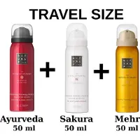 RITUALS Combi Set - Travel Shower Gels Set - Sakura 50 ml - Ayurveda 50 ml - Mehr 50 ml - Doucheschuim - Douchegels