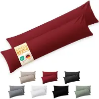 Blumtal - Set Van 2 Kussenslopen - Microvezel Kussenhoes - 40 x 145 cm - Rood