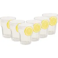 OTIX Kunststof Drinkglazen - 6 Stuks - Limonadeglazen - Waterglazen - Strand - Camping Servies - 275ML - Glazen - OCEANI