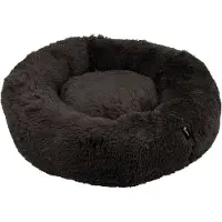District 70 FUZZ Donut Hondenmand - Donker Grijs - Extra Large Ø 100 cm