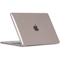 Mobigear Laptophoes geschikt voor Apple MacBook Air 13 Inch (2022-2026) Hoes Hardshell Laptopcover MacBook Case | Crystal Case - Grijs - Model A2681 / A3113 / A3240 / A3449