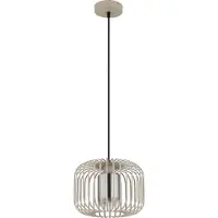 Globo 1-lichts hanglamp Alfred zand bruin Ø 28cm