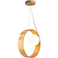 Accord Houten LED Hanglamp Sfera | 1X E27 Max 40W | Teak