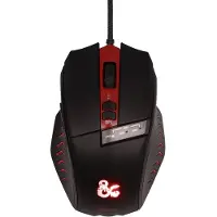 Konix DONJONS ET DRAGONS - Souris Gaming - Noir et Rouge (Bedraad), Muis, Rood, Zwart