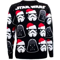 Star Wars - Disney Christmas jumper - Darth Vader & Stormtrooper - S tot L - voor Mannen - meerkleurig | Maat S