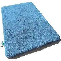 Casa Pura Badmat SKY - Badmat in Vierkant & Rond - Antisliprug - Lichtblauw - 60 x 100 cm