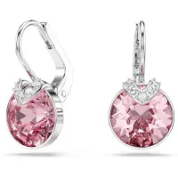 Swarovski - Dames Oorbellen - Roze & Zilver