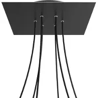 Creative Cables Krovnq406f103 Xxl Rose-one Square Mat Zwart Rozenset