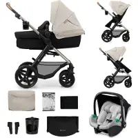 Kinderkraft Kinderwagen Moov2 3-in-1 PRO Moon Light Grey