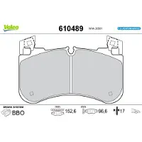Valeo 610489 Remblokken