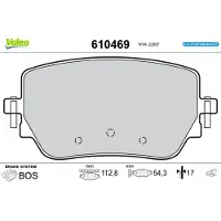 Valeo 610469 Remblokken
