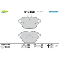 Valeo 610450 Remblokken