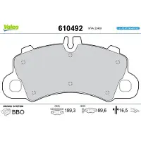Valeo 610492 Remblokken