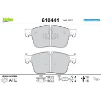 Valeo 610441 Remblokken