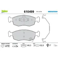 Valeo 610499 Remblokken