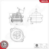 ESEN SKV 75SKV161 Motorsteunlager