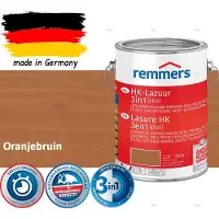 Remmers HK Lazuur 3-in-1 [plus] Oranjebruin - Premium Houtbeits voor Buiten | Transparant, Sneldrogend, Oplosmiddelarm | 2,5Liter