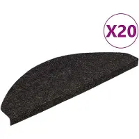 vidaXL Trapmatten zelfklevend 20 st 65x22,5x3,5 cm antraciet