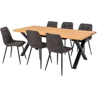House Nordic Eetkamertafel Toulon Geolied Eikenhout 200cm