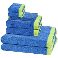 Cawö Sonstiges 2 X washandjes 2 X gasten- 2 X douche- 2 X handdoek - in set 8 pack Lifestyle Splash