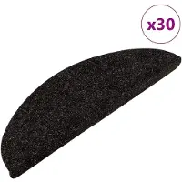 vidaXL Trapmatten Zelfklevend 30 st 56x17x3 cm antracietkleurig