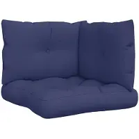 vidaXL Palletkussens 3 st oxford stof marineblauw