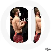 MANIACASE Draadloze Muis - - Khabib Nurmagomedov - Inclusief USB Wifi - Compatibel met Mac en PC - Wit
