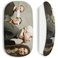 MANIACASE Draadloze muis - - System Of A Down - Inclusief wifi USB-stick - Compatibel met Mac en PC - Wit