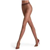 Falke Seidenglatt eenkleurig materiaal transparant 15 DEN panty dames bruin - maat XL
