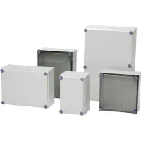 Fibox CAB PCQ 604027 T Wandbehuizing, Installatiebehuizing 600 x 400 x 270 Polycarbonaat Grijs-wit (RAL 7035) 1 stuk(s)