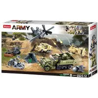 Sluban Army WWII The Battle veldslag bouwspeelgoed – Constructiespeelgoed modelbouw – bouwdoos met 551 bouwstenen – M38-B0812 vanaf 6 jaar