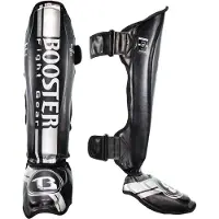 Booster Fight Gear - Scheenbeschermer - V3 - Zilver - Maat L