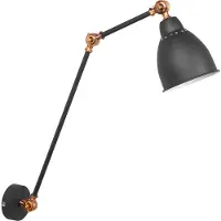 Beliani MISSISSIPPI L - Wandlamp - Grafietgrijs - Metaal