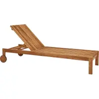 Beliani BELLANO - Ligstoel - Lichthout - Acaciahout