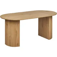 Beliani SAVORY - Eettafel - Lichthout - 180 x 90 cm - MDF
