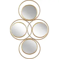 Shumee LESCAR - Wandspiegel - Goud - IJzer
