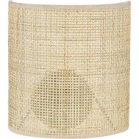 Beliani CARIO - Wandlamp - Natuurlijk - Rotan