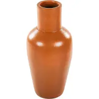 Beliani KARFI - Decoratieve vaas - Oranje - Terracotta