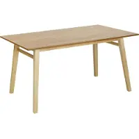 Beliani VARLEY - Eettafel - Lichthout - MDF