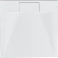 Beliani AZZURRO - Douchebak - Wit - 90 x 90 x 3 cm - SMC (kunststof)