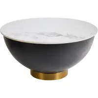 Beliani NADINE - Salontafel - Lichtbeige - Gesinterde steen