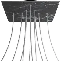 Creative Cables Krovnq4010f104 Xxl Rose-one Square Marquina Marmeren Rozenset