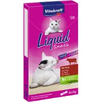 Vitakraft Liquid Snack - rund - 11x6 stuks (66 stuks) - 66x15 gram