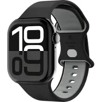 Spigen Nano Pop - Bandje Geschikt voor Apple Watch 1-10/SE - 42/41/40/38MM - Zwart