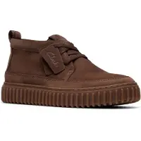 Clarks Veterschoen 'Torhill Lace High' chocoladebruin