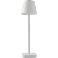 FlinQ Tafellamp Lume - Tafellamp Oplaadbaar - Tafellamp slaapkamer - Oplaadbaar - Dimbaar met geheugenstand - 3 lichtstanden - 38cm - Wit